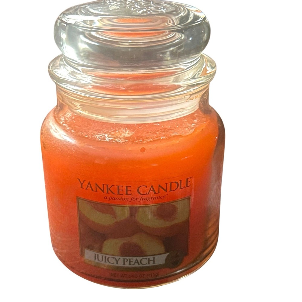 Yankee Candle Juicy Peach 14.5 oz Jar Candle NEW – Retired Housewarmer
